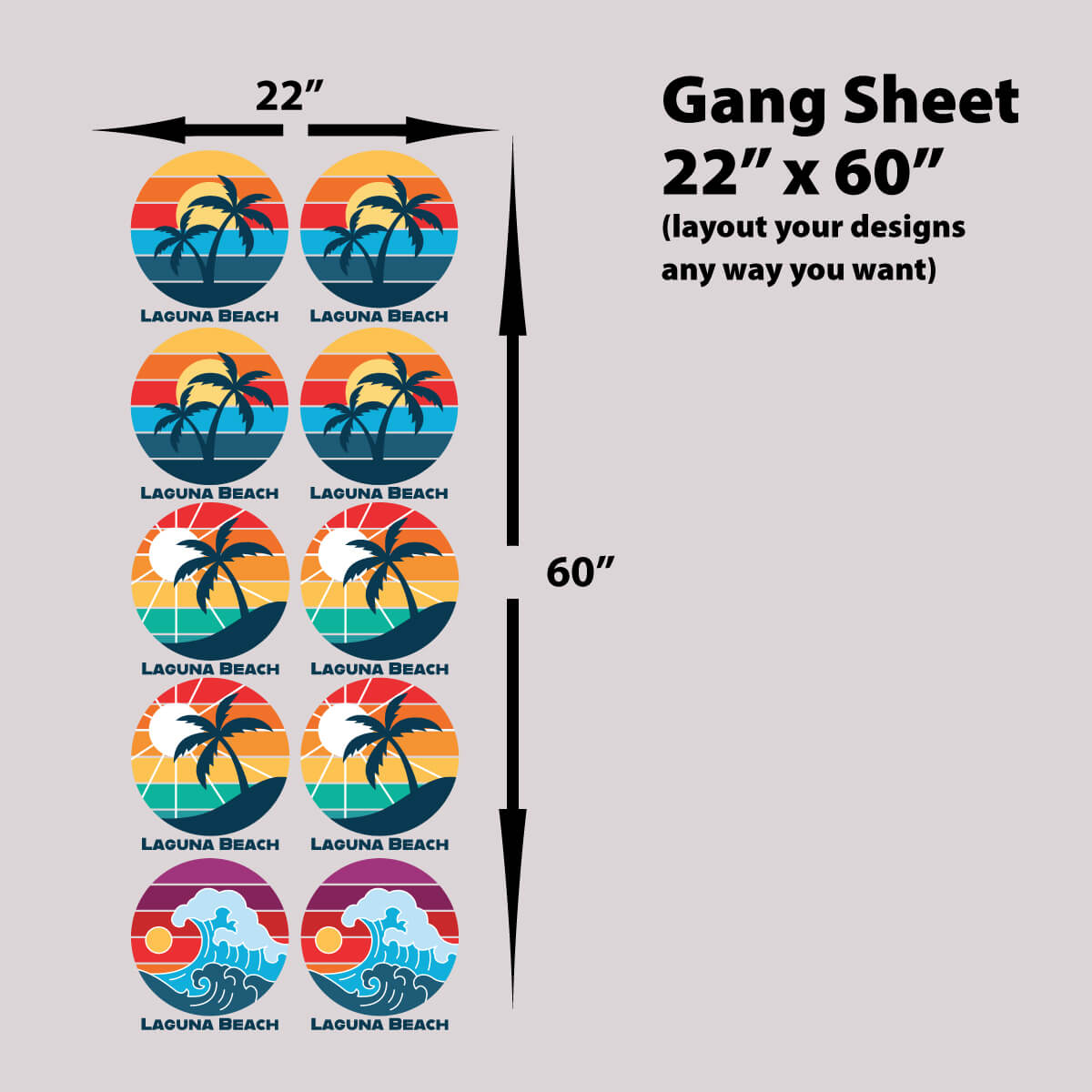 Premium Hot Peel DTF Gang Sheets