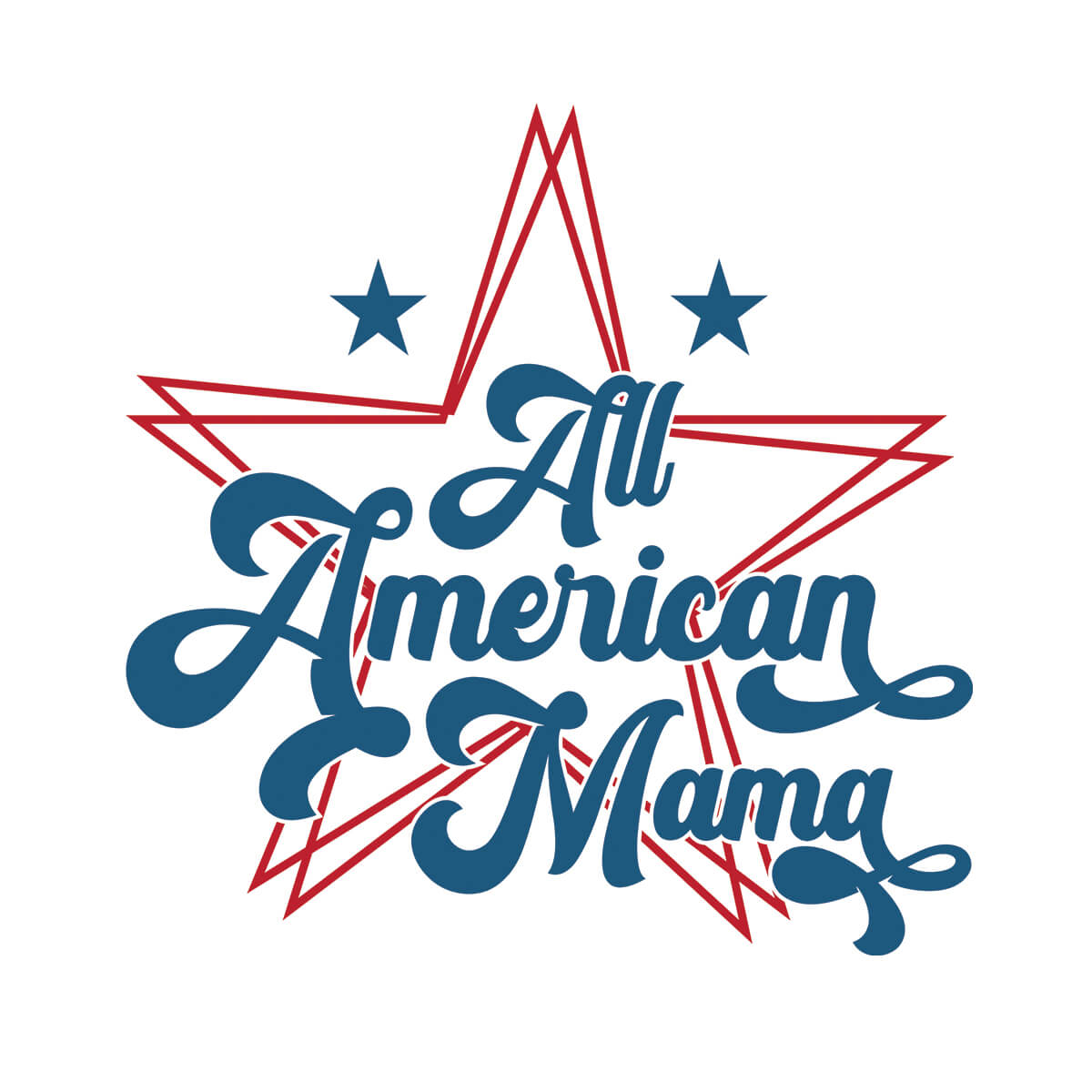 All American Mama - DTF Transfer Ready To Press