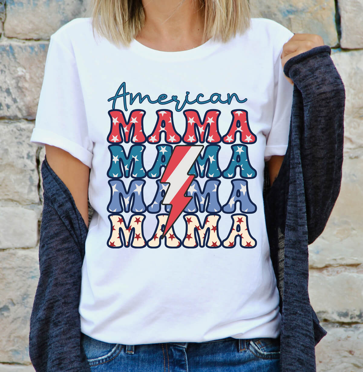 American Mama - DTF Transfer Ready To Press