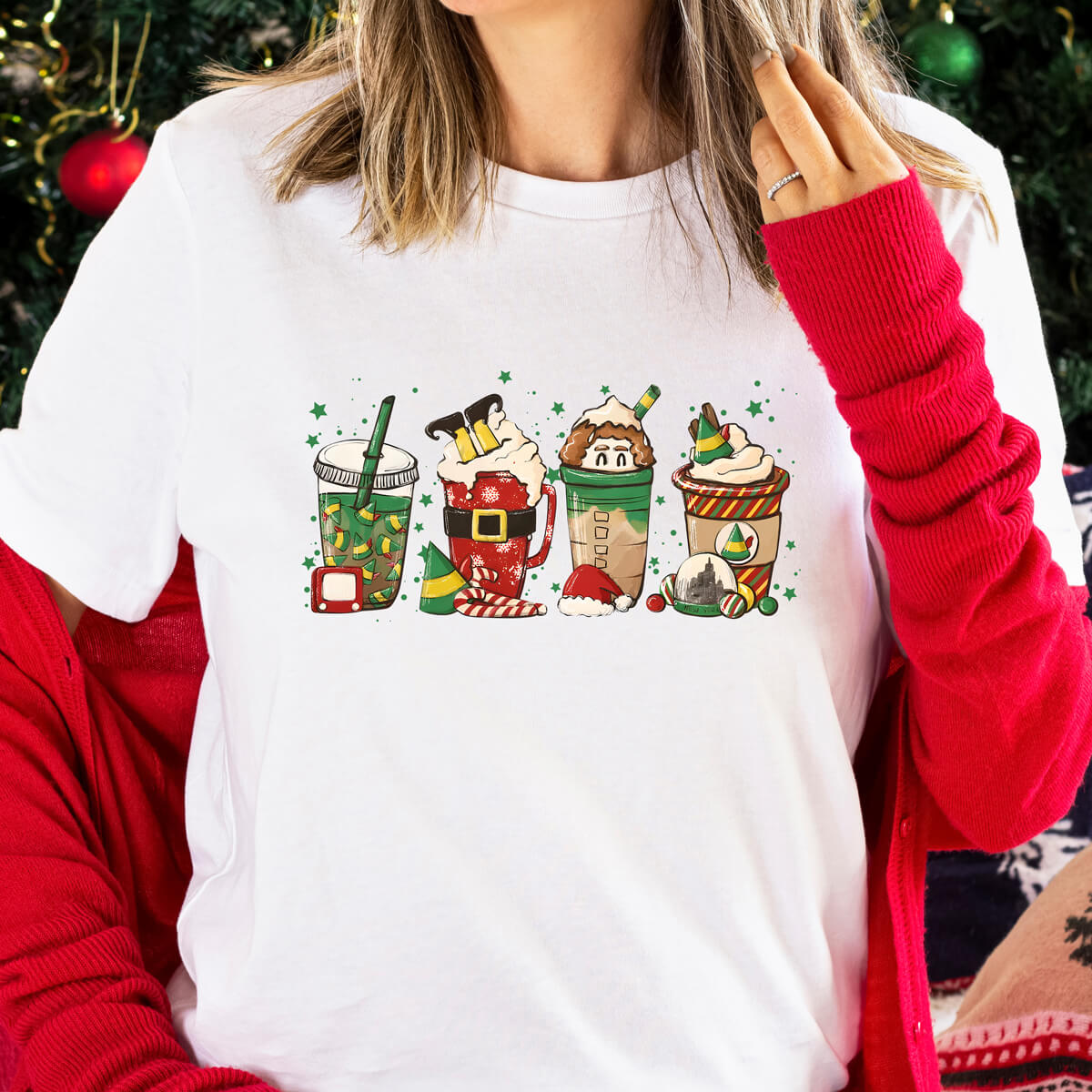 Elfing Around Coffee Drink - DTF Transfer Ready To Press