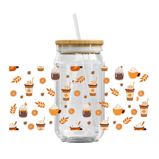 UV DTF Cup Wraps - Fall Coffee Drink