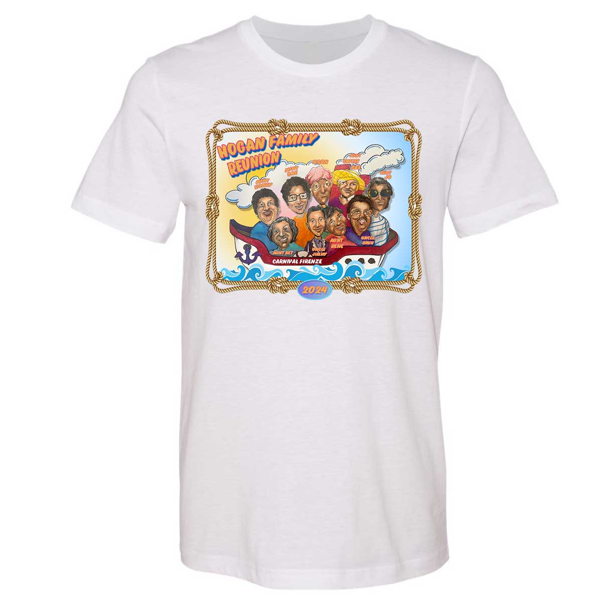 Hogan Family Reunion T Shirt (Full Service - Print, Press, & Shipped)