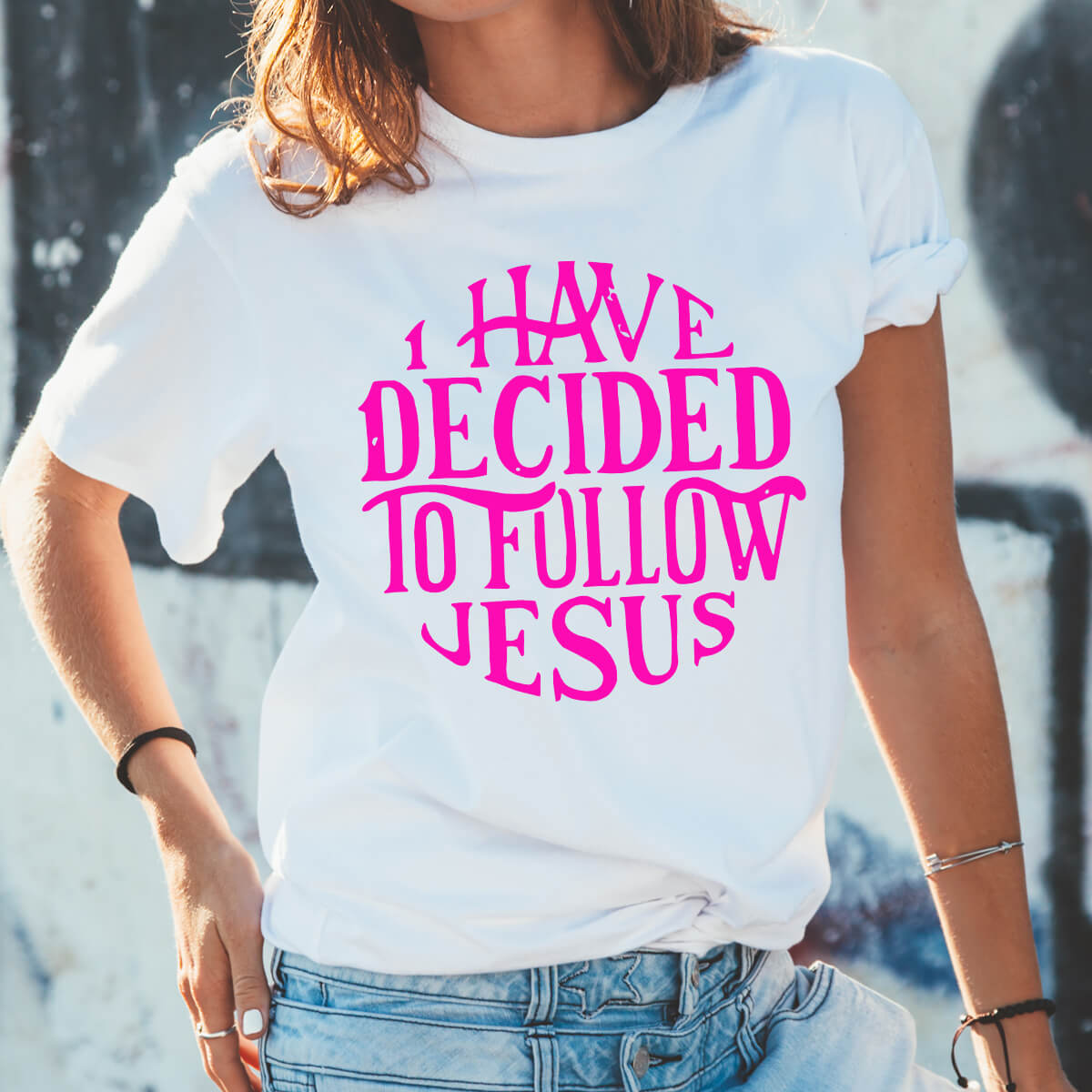 I Have Decided To Follow Jesus - DTF Transfer Ready To Press