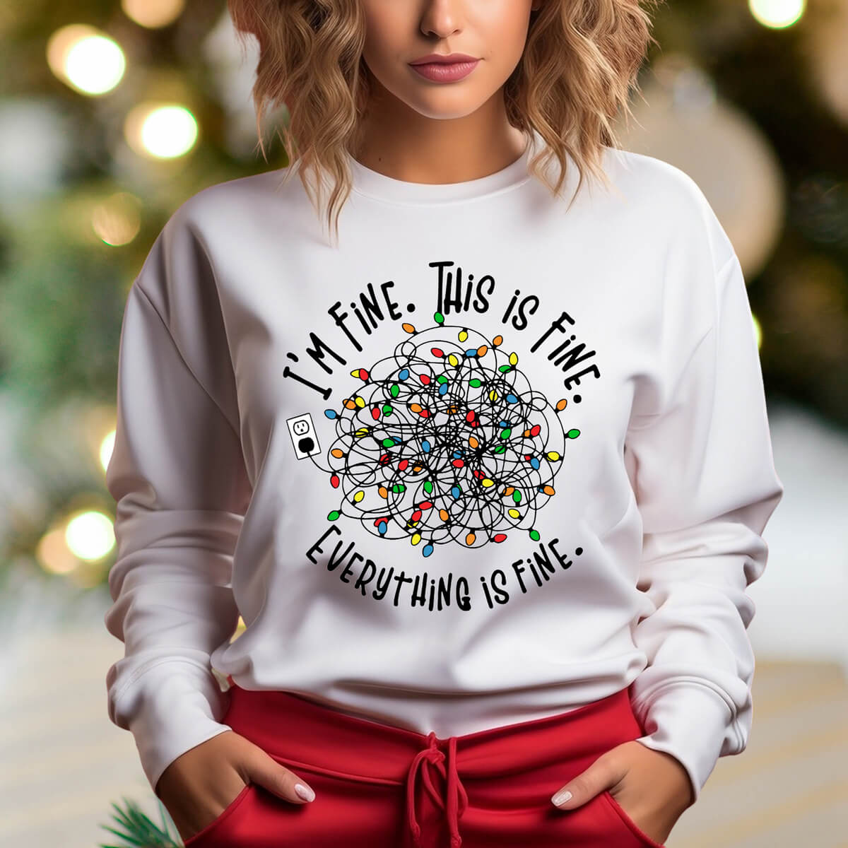 I'm Fine This Is Fine Everything Is Fine - DTF Transfer Ready To Press