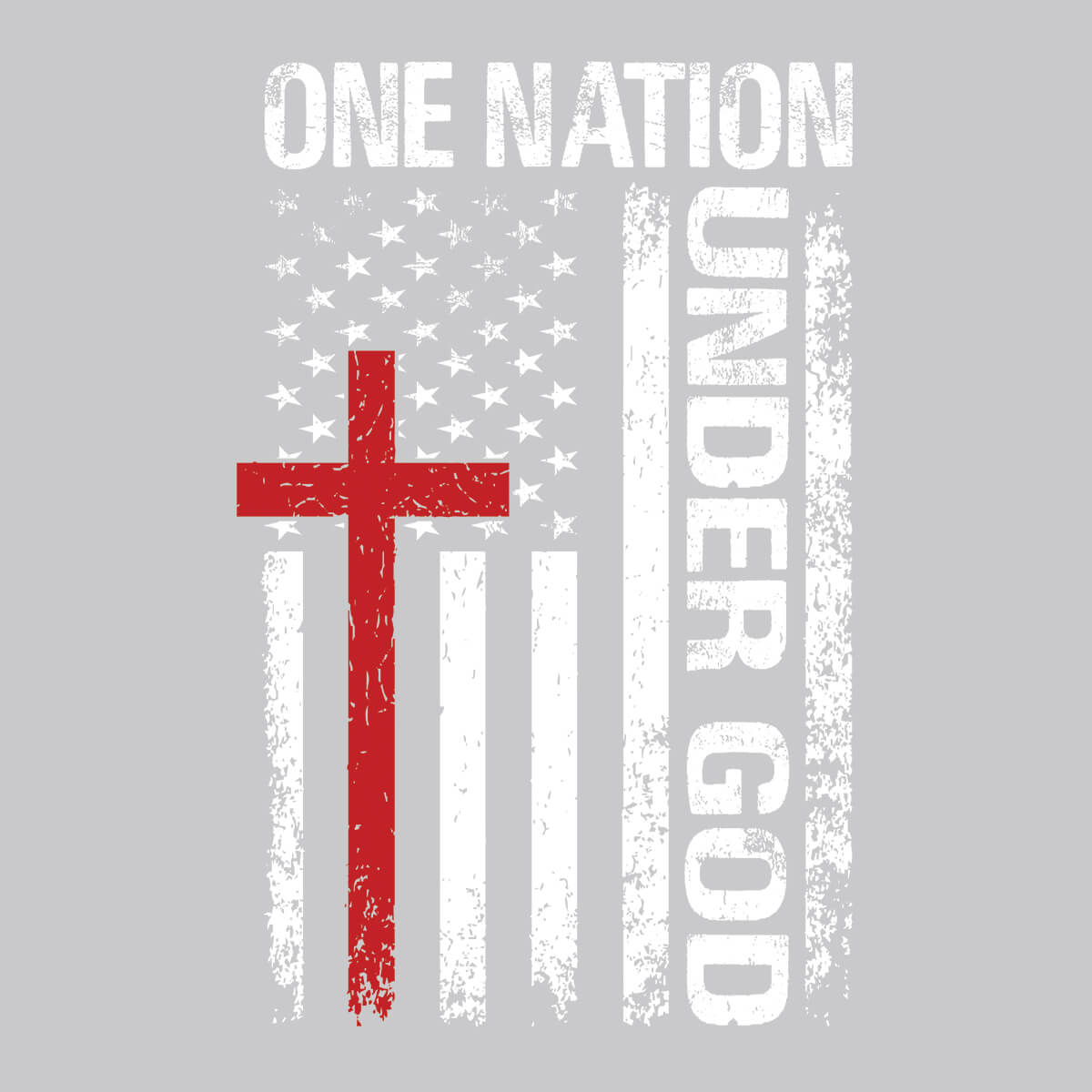 One Nation Under God - DTF Transfer Ready To Press