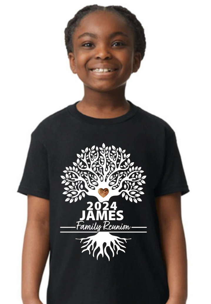 James Family Reunion Toddler & Youth T Shirt (Full Service - Print, Pr James Family Reunion Toddler & Youth T Shirt (Full Service - Print, Pr