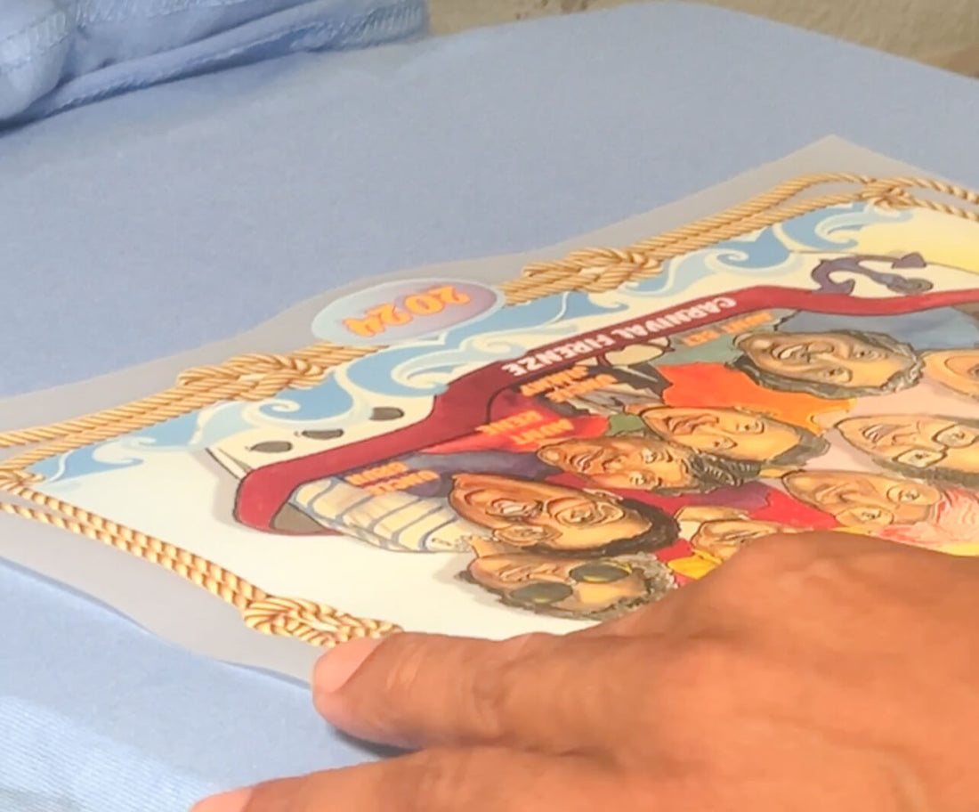 Which side of the DTF transfer do you print on?