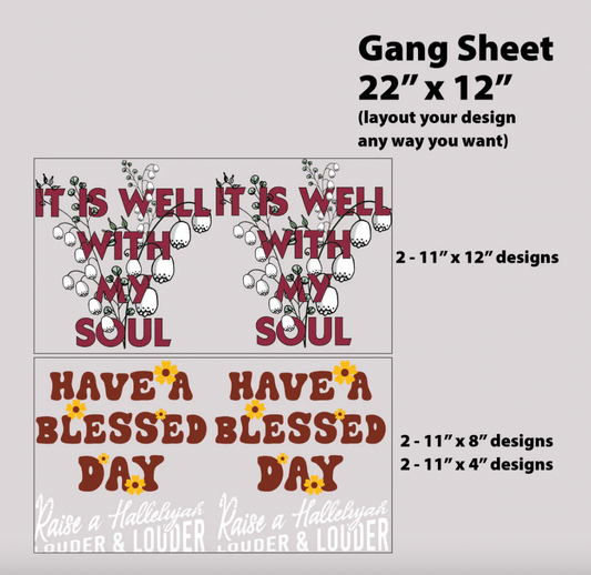 What is a DTF Transfer Gang Sheet?