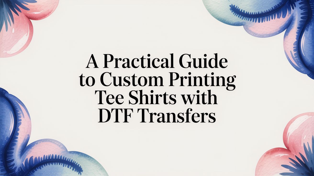 A Practical Guide to Custom Printing Tee Shirts with DTF Transfers