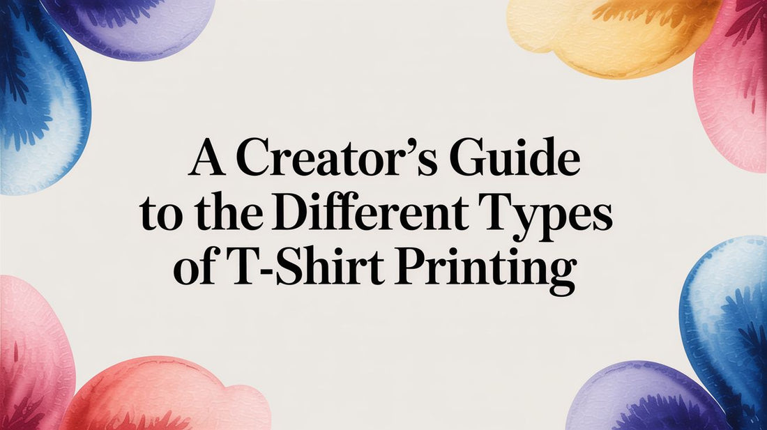 A Creator's Guide to the Different Types of T-Shirt Printing