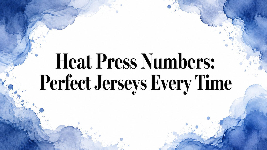 Heat Press Numbers: Perfect Jerseys Every Time