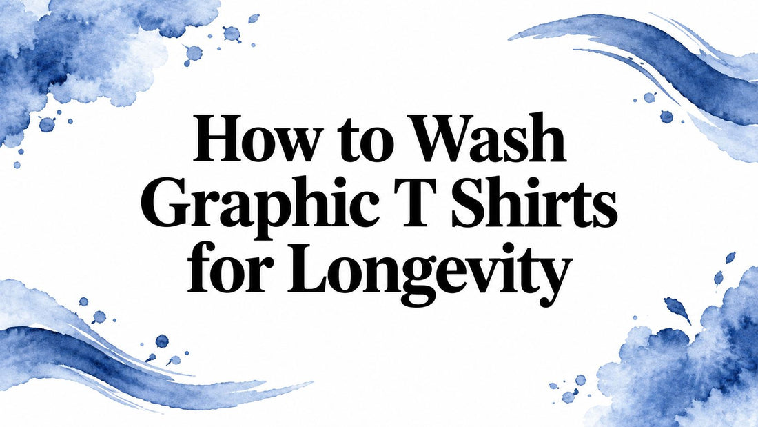 How to Wash Graphic T Shirts for Longevity