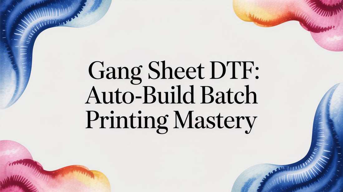 Gang Sheet DTF: Auto-Build Batch Printing Mastery