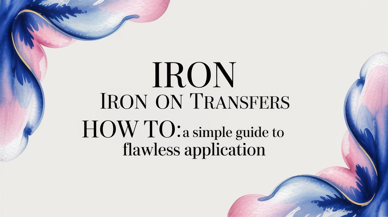 Iron iron on transfers how to: A Simple Guide to Flawless Application