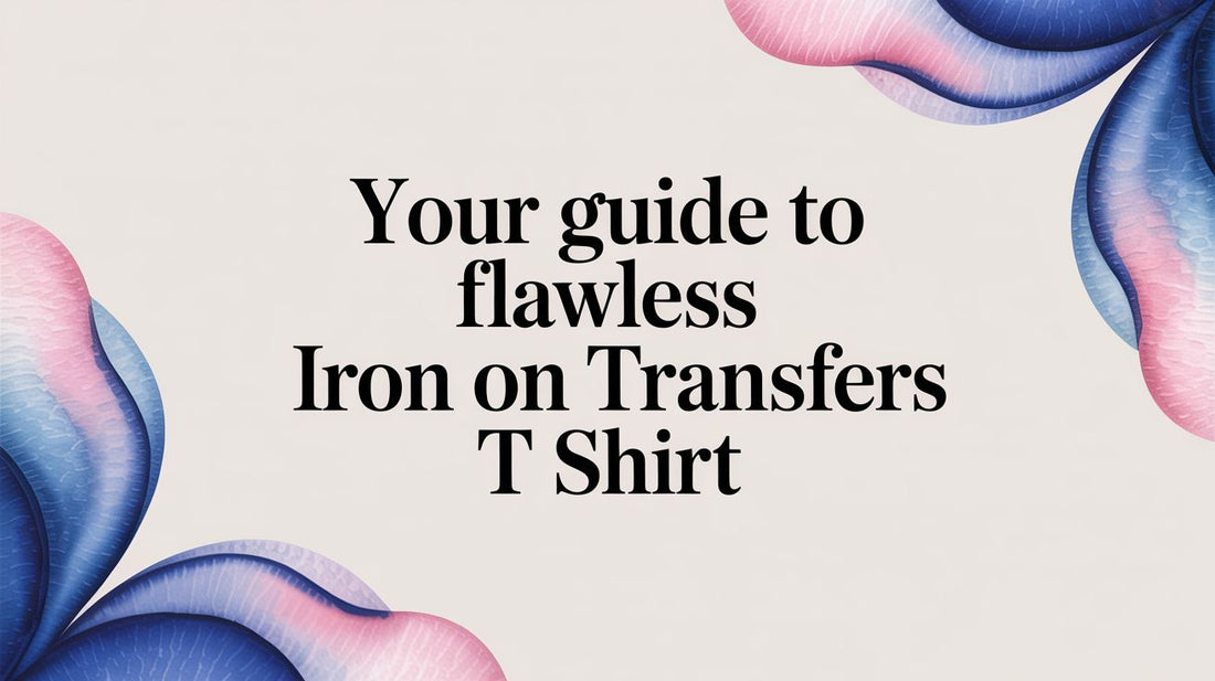 Your Guide to Flawless Iron On Transfers T Shirt