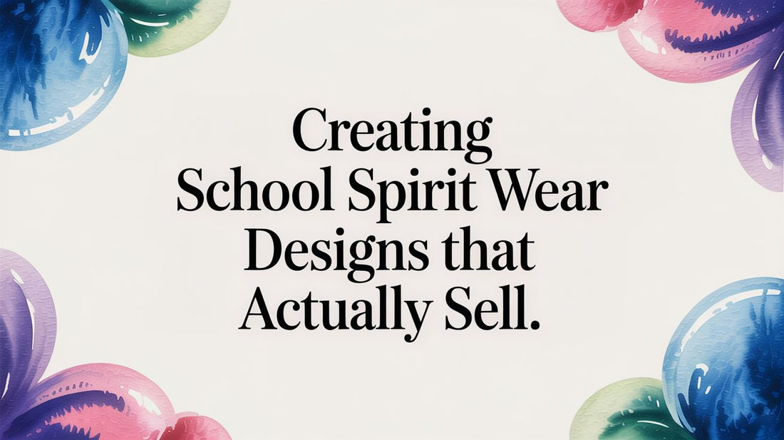 Creating School Spirit Wear Designs That Actually Sell