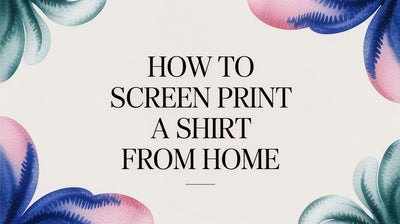 How to Screen Print a Shirt From Home