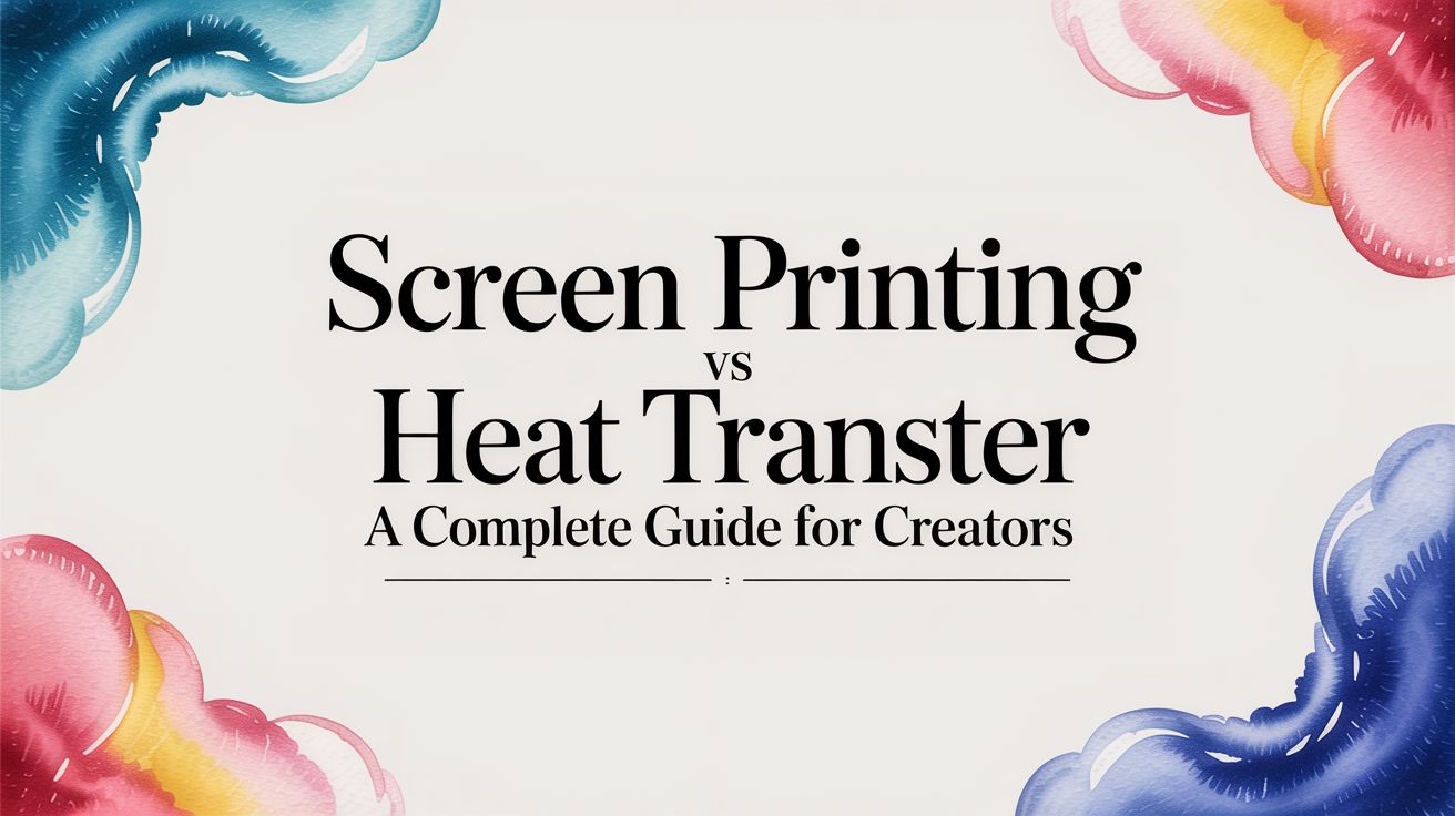 Screen Printing vs Heat Transfer A Complete Guide for Creators