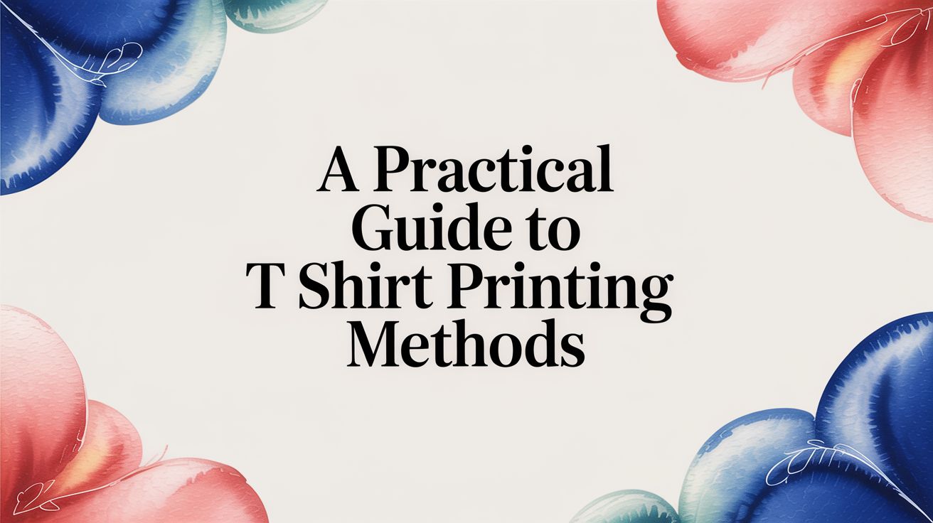 A Practical Guide to T Shirt Printing Methods