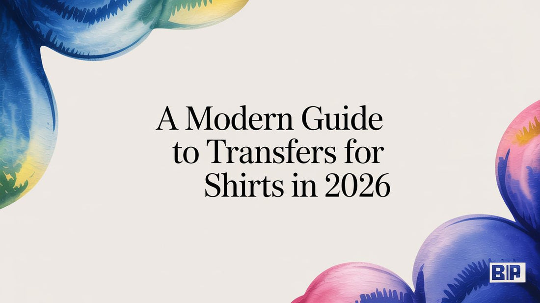 A Modern Guide to Transfers for Shirts in 2026