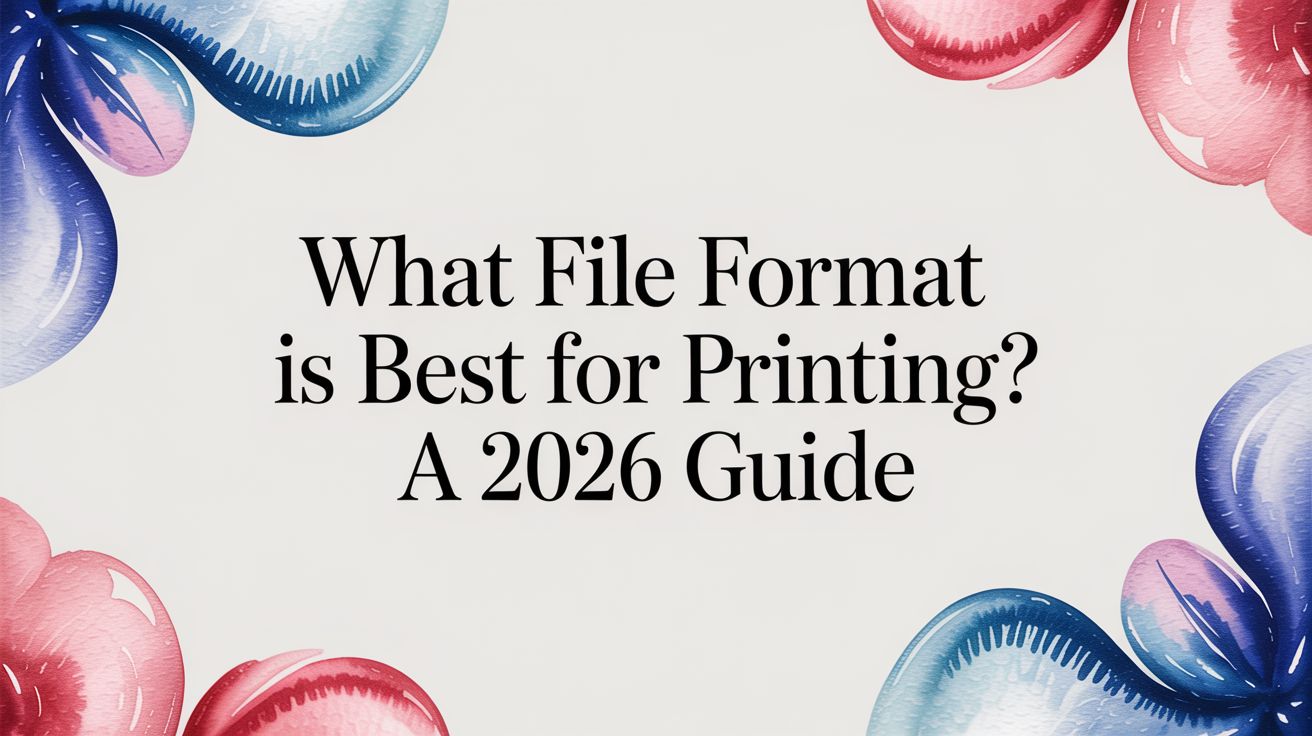 Wat Format File What File Format Is Best for Printing? A 2026 Guide