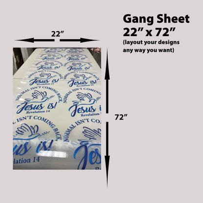 Premium Hot Peel DTF Gang Sheets