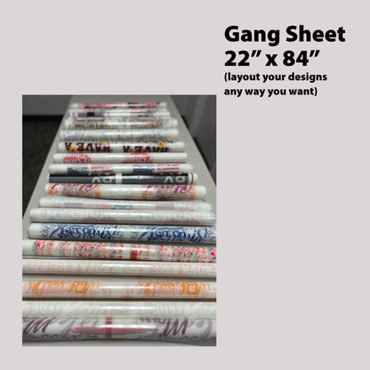 Premium Hot Peel DTF Gang Sheets