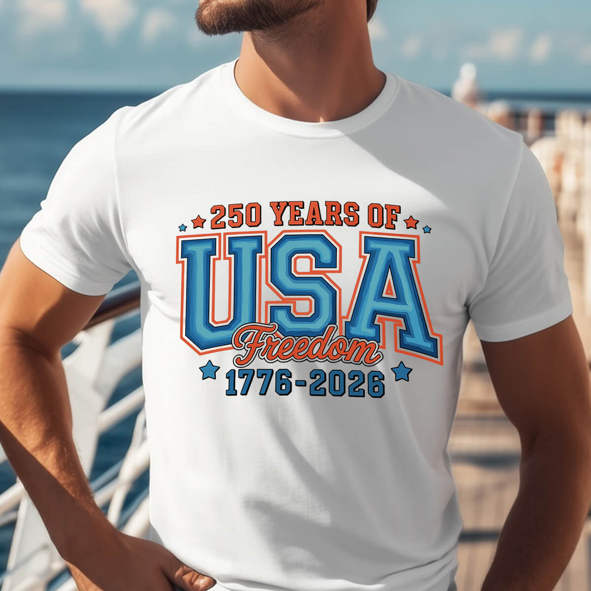 250 Years Of USA Freedom - DTF Transfer Ready To Press
