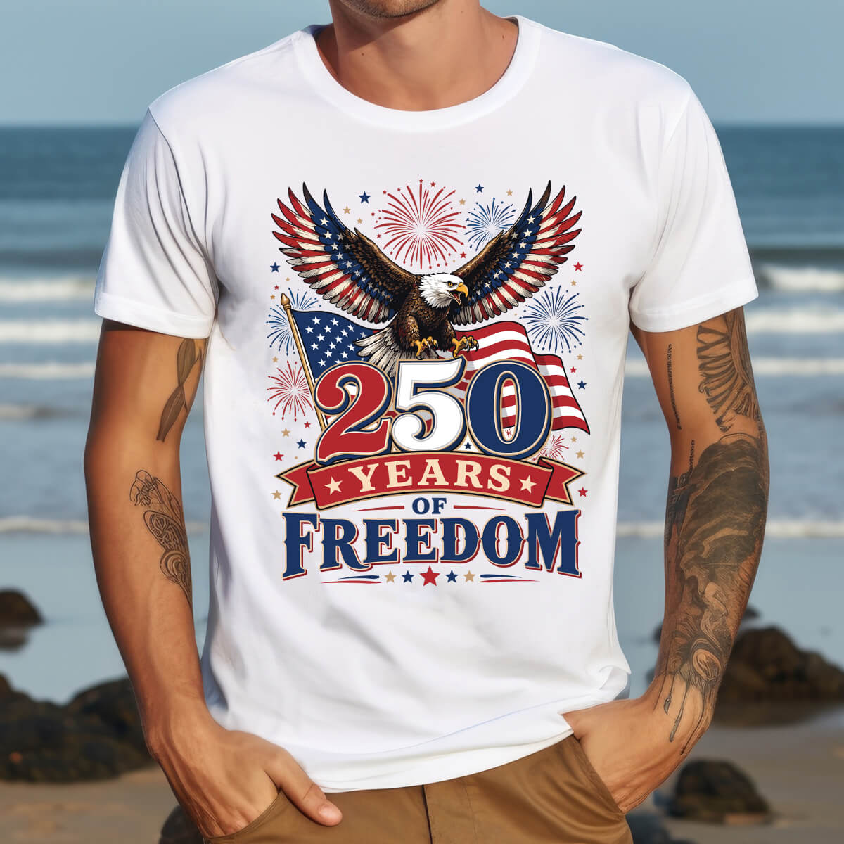 250 Years Of Freedom - DTF Transfer Ready To Press