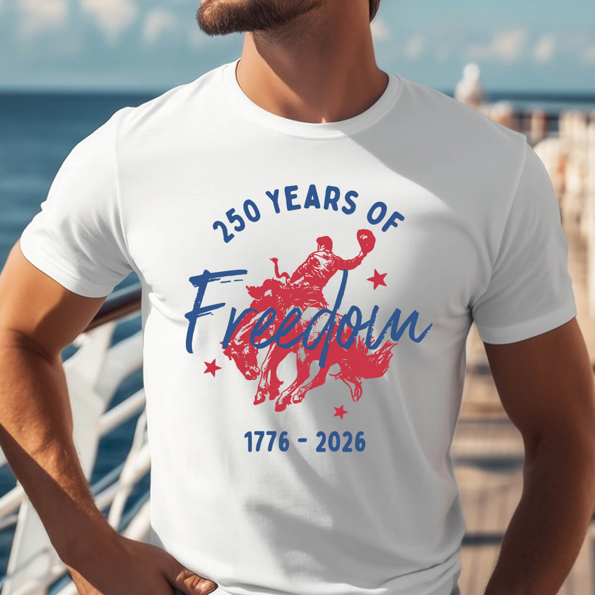 250 Years Of Freedom 1776-2026 - DTF Transfer Ready To Press