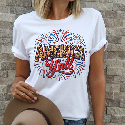 America Y'all - DTF Transfer Ready To Press