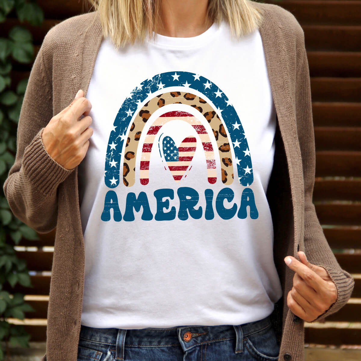 America Rainbow - DTF Transfer Ready To Press