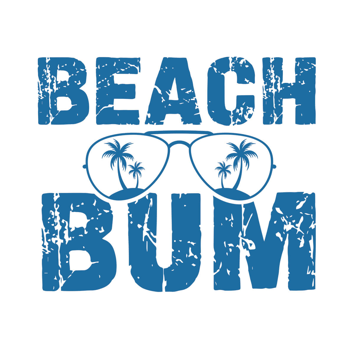Beach Bum - DTF Transfer Ready To Press