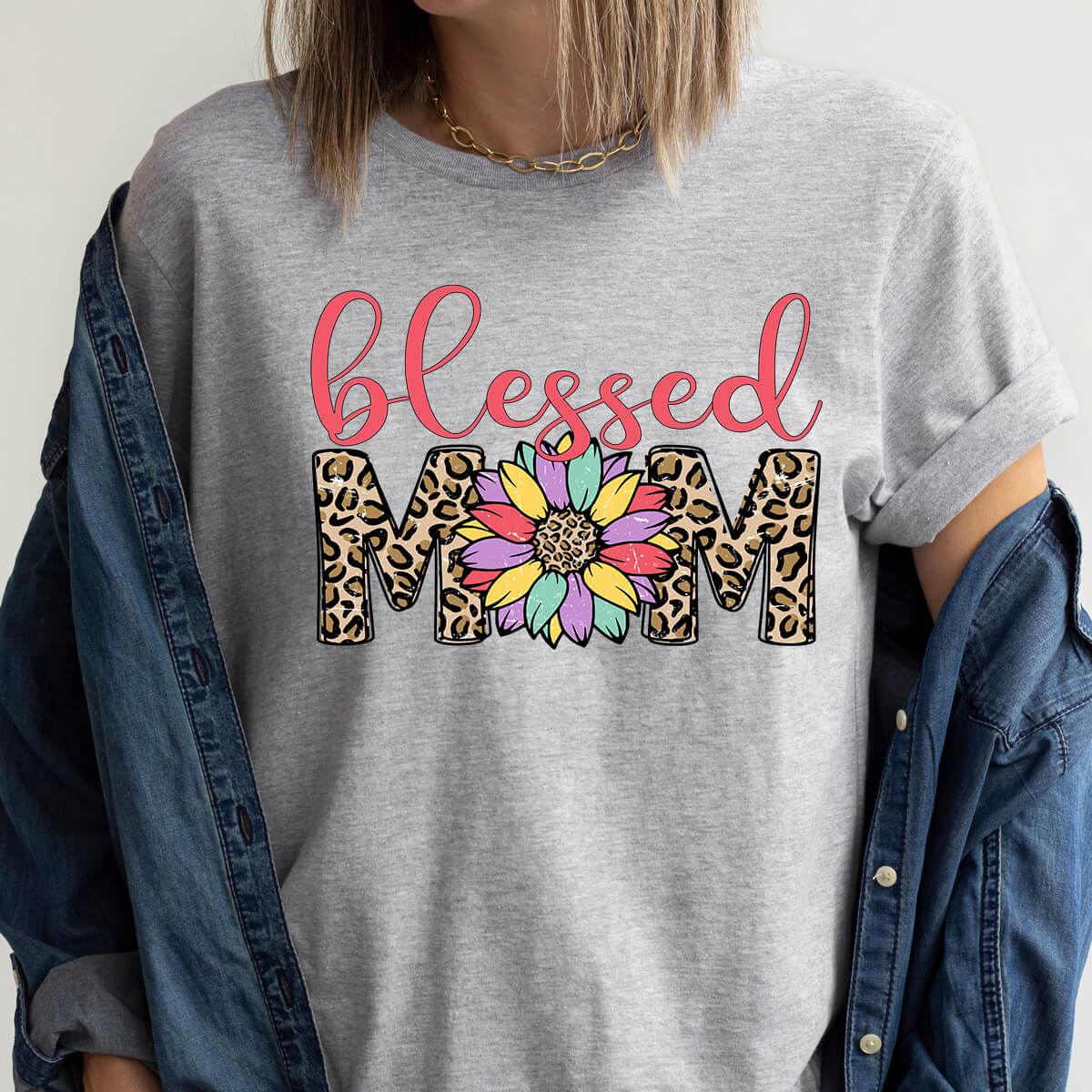 Blessed Mom - DTF Transfer Ready To Press