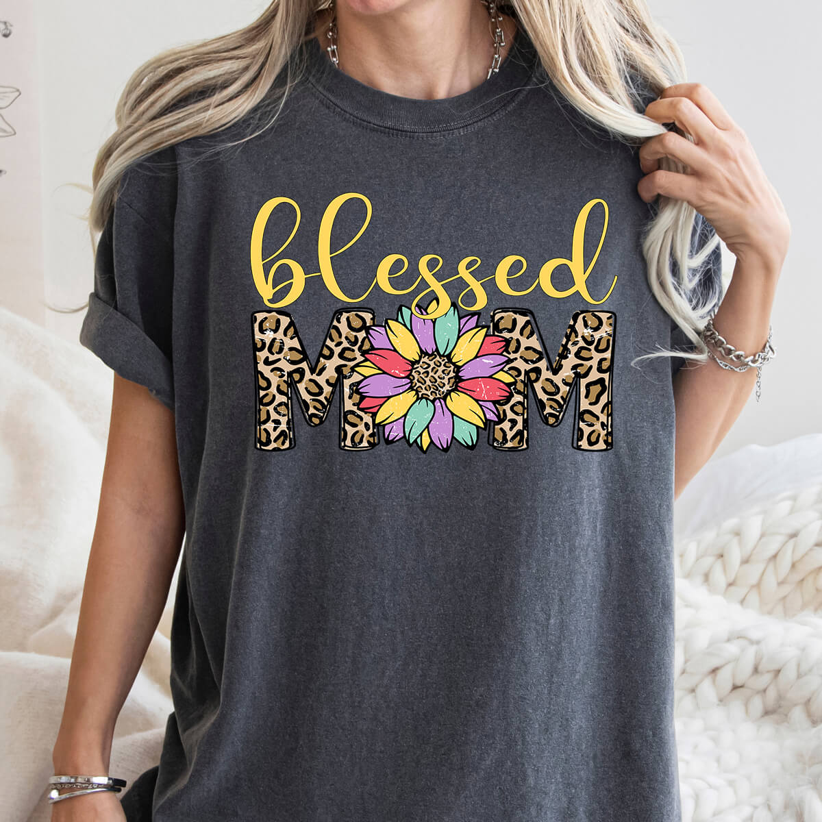 Blessed Mom - DTF Transfer Ready To Press