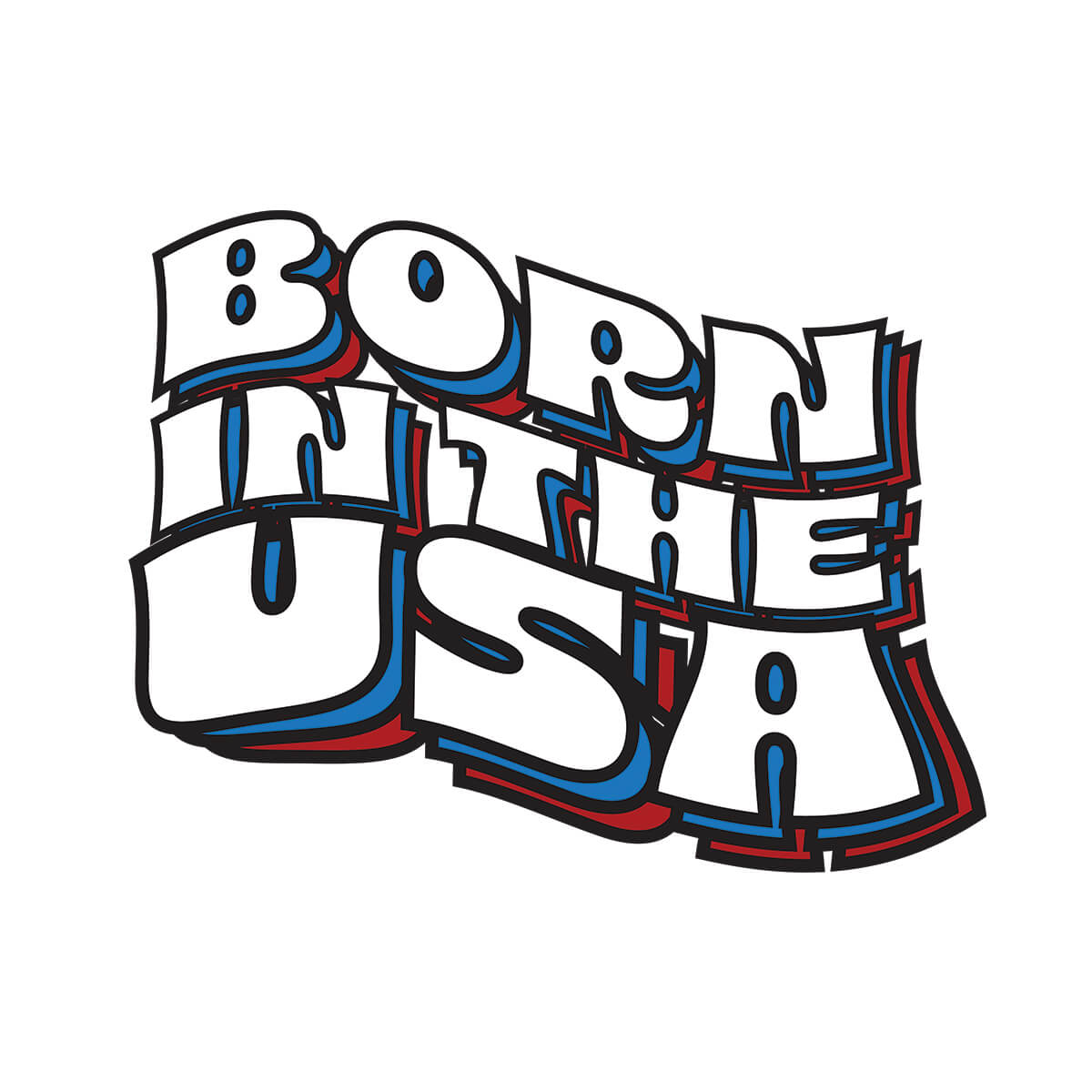 Born In The USA - DTF Transfer Ready To Press