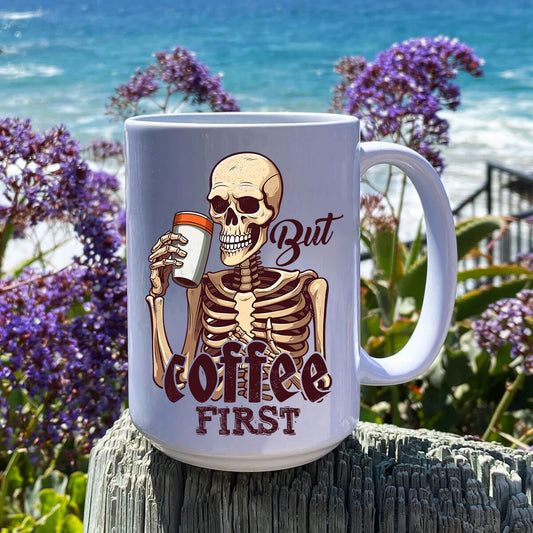 UV DTF Cup Wraps - But Coffee First