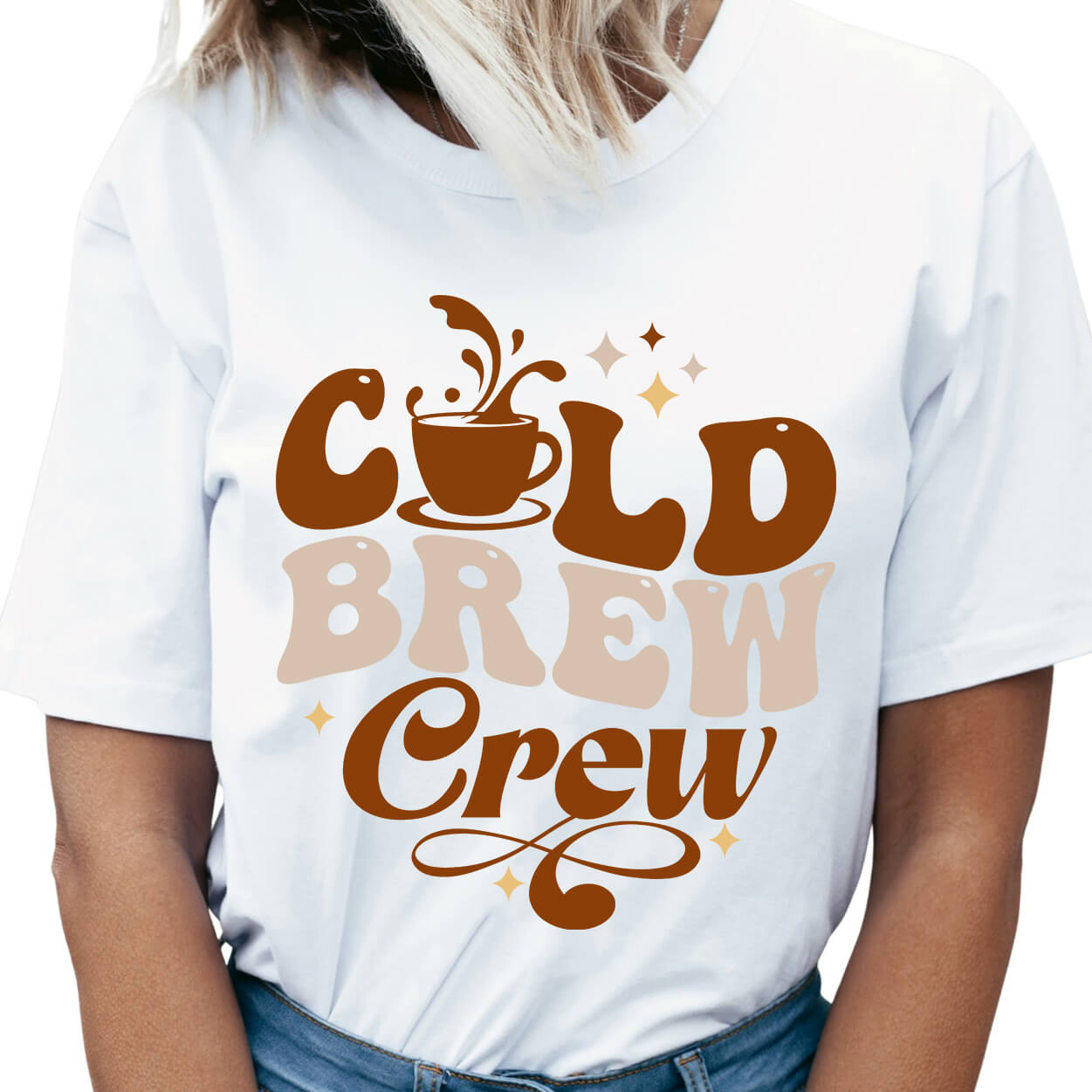 Cold Brew Crew-DTF Transfer Ready To Press