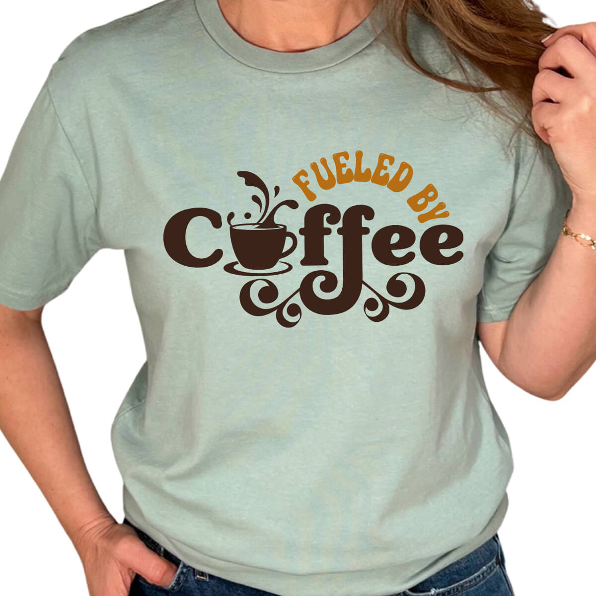 Fueled By Coffee-DTF Transfer Ready To Press