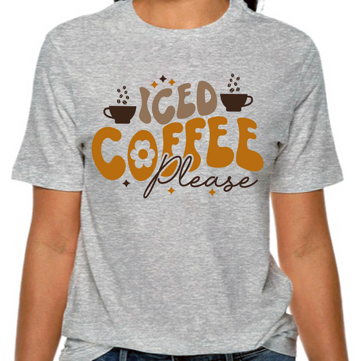 Iced Coffee Please-DTF Transfer Ready To Press