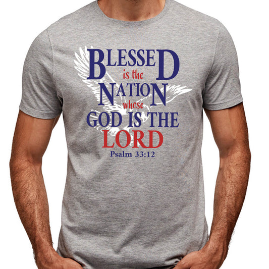 Blessed Is The Nation Whose God Is The Lord-DTF Transfer Ready To Press