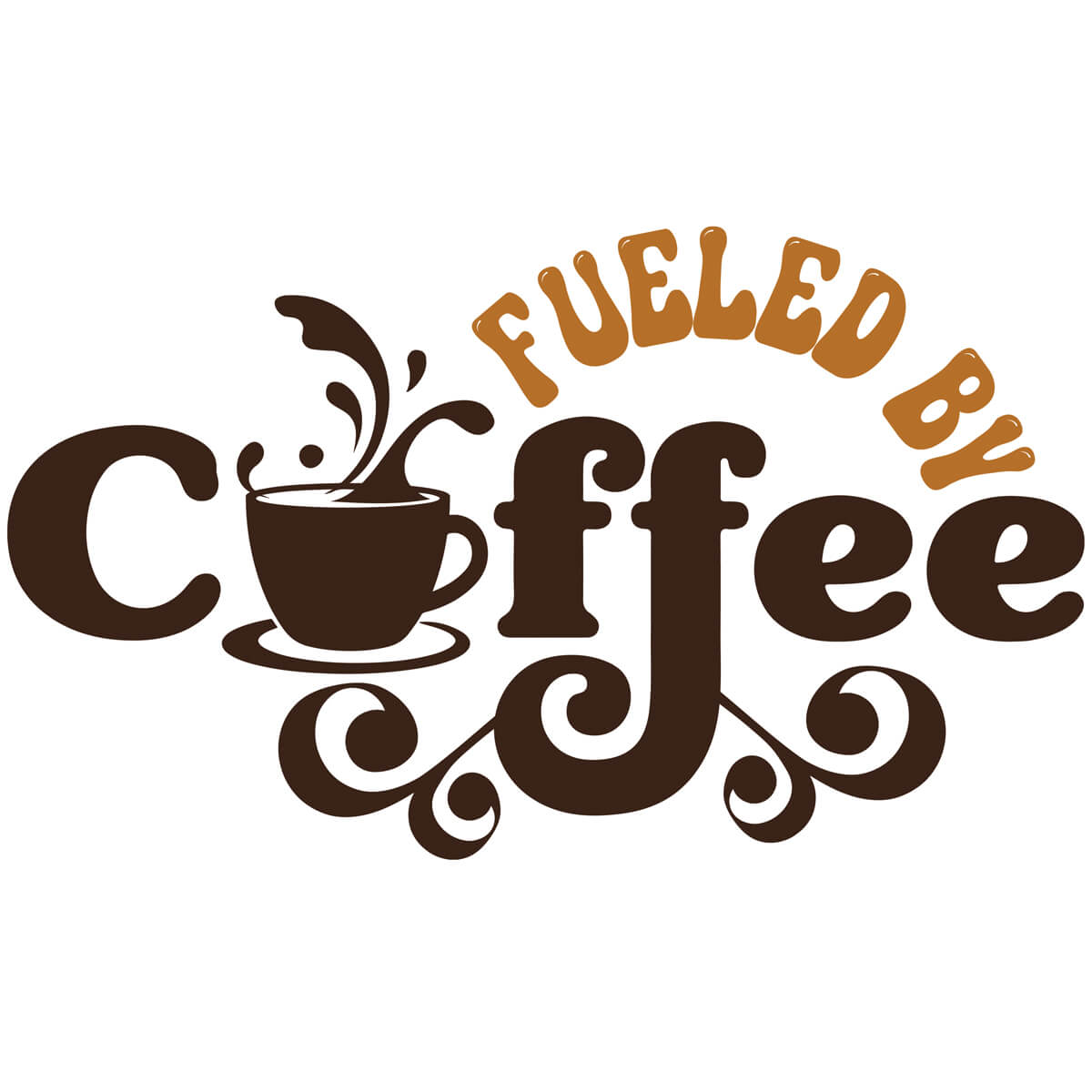 Fueled By Coffee-DTF Transfer Ready To Press