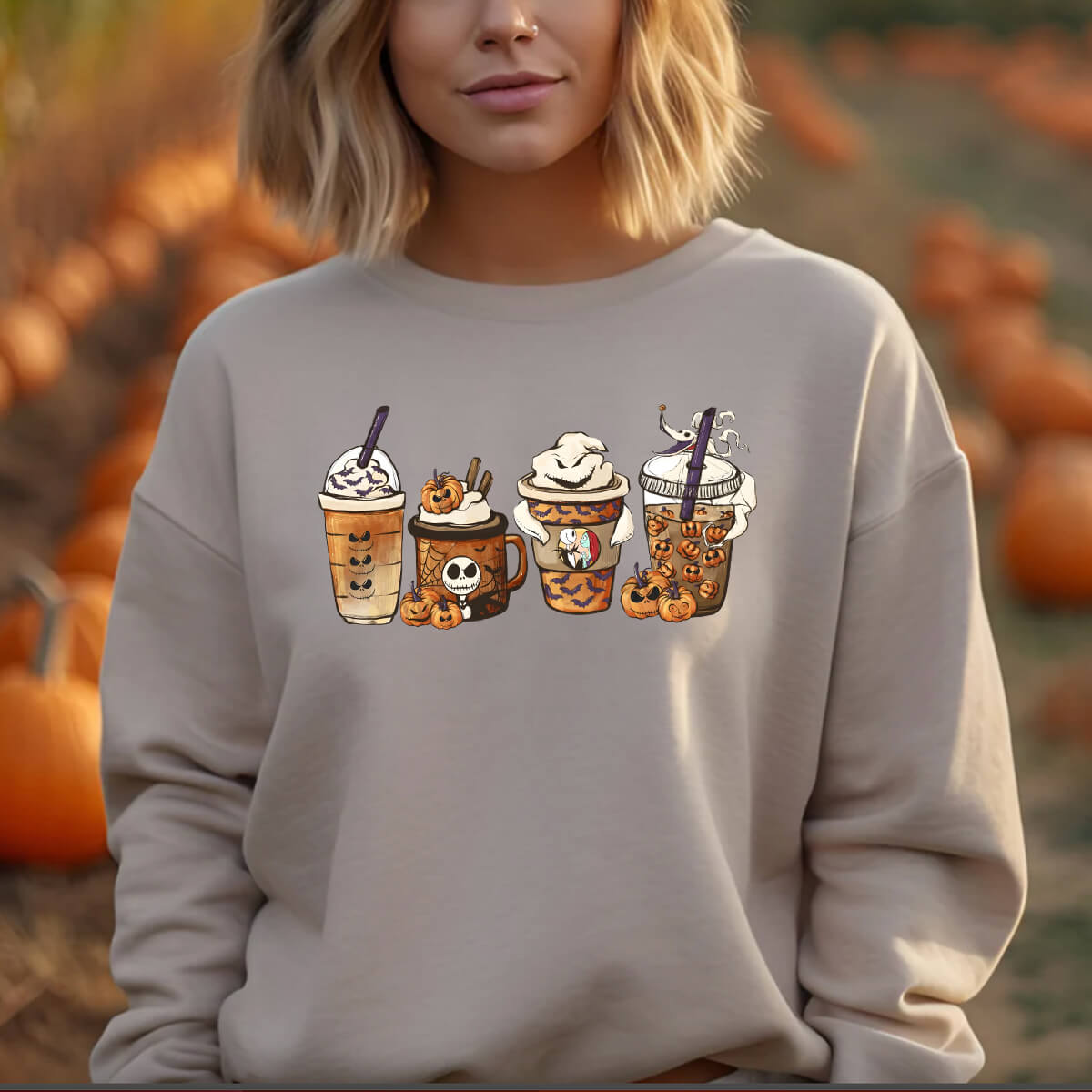 Fall DTF Transfers Ready To Press-Jack Skellington Halloween Coffee