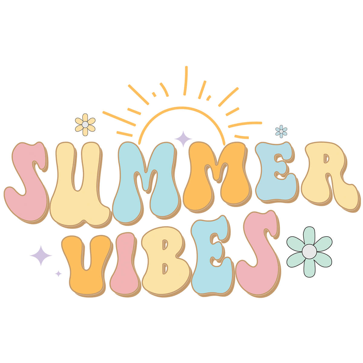 Summer Vibes-DTF Transfer Ready To Press