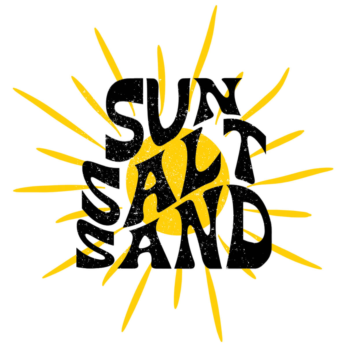 Sun Salt Sand-DTF Transfer Ready To Press