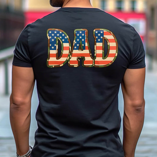 Patriotic Dad Flag - DTF Transfer Ready To Press