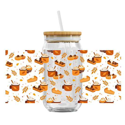 UV DTF Cup Wraps - Fall Autumn Drink