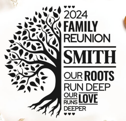 Family Reunion Custom Printed Unisex T Shirt