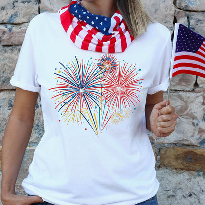 4th Of July Fireworks Celebration - DTF Transfer Ready To Press