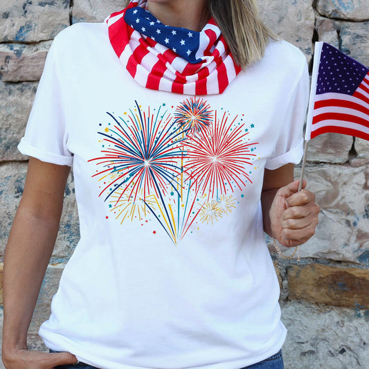 4th Of July Fireworks Celebration - DTF Transfer Ready To Press
